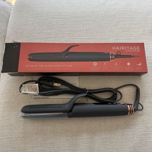 NWT! Hairitage by Mindy McKnight Go with the Flow 2-in-1 styler